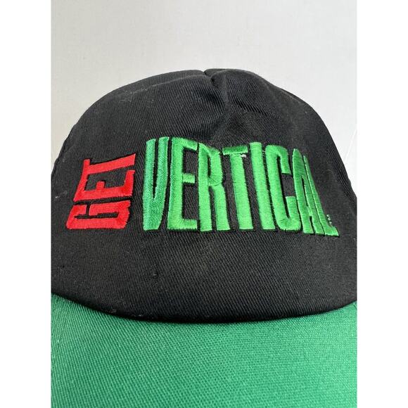 Vintage Mountain Dew Trucker Snapback Hat Get Vertical 1990s Made in USA - Picture 1 of 8